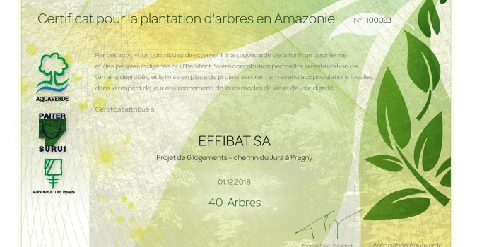Nouveaux projets = 120 nouveaux arbres plantés