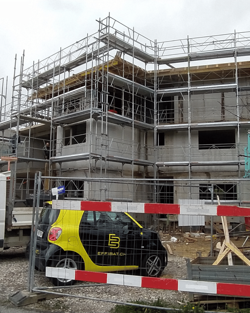 Exterior view of the new lodgings at Jussy