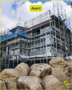 Maison vue de l'exterieur avec échaufadage
