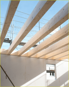 poutres maison bois et beton